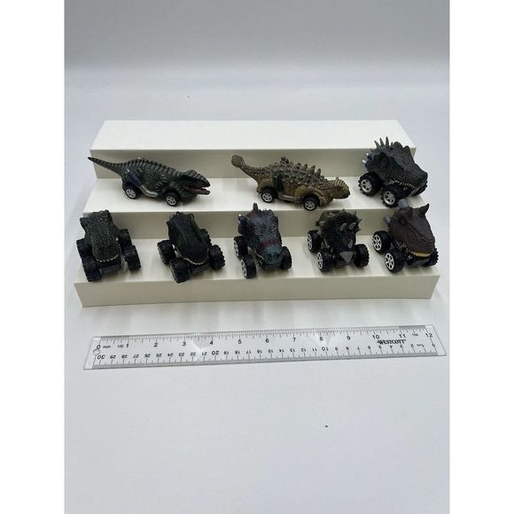 Lot 8 Dinosaur Shaped Toy Car Pull And Go Kid Gift Dino Toy Children Unbranded - Picture 9 of 9
